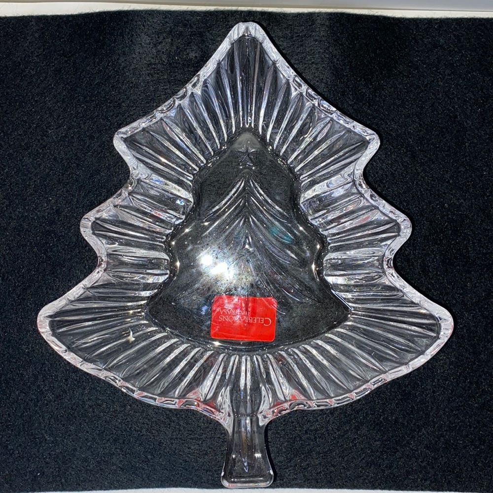 Mikasa Crystal Tree Dish Still in the Box